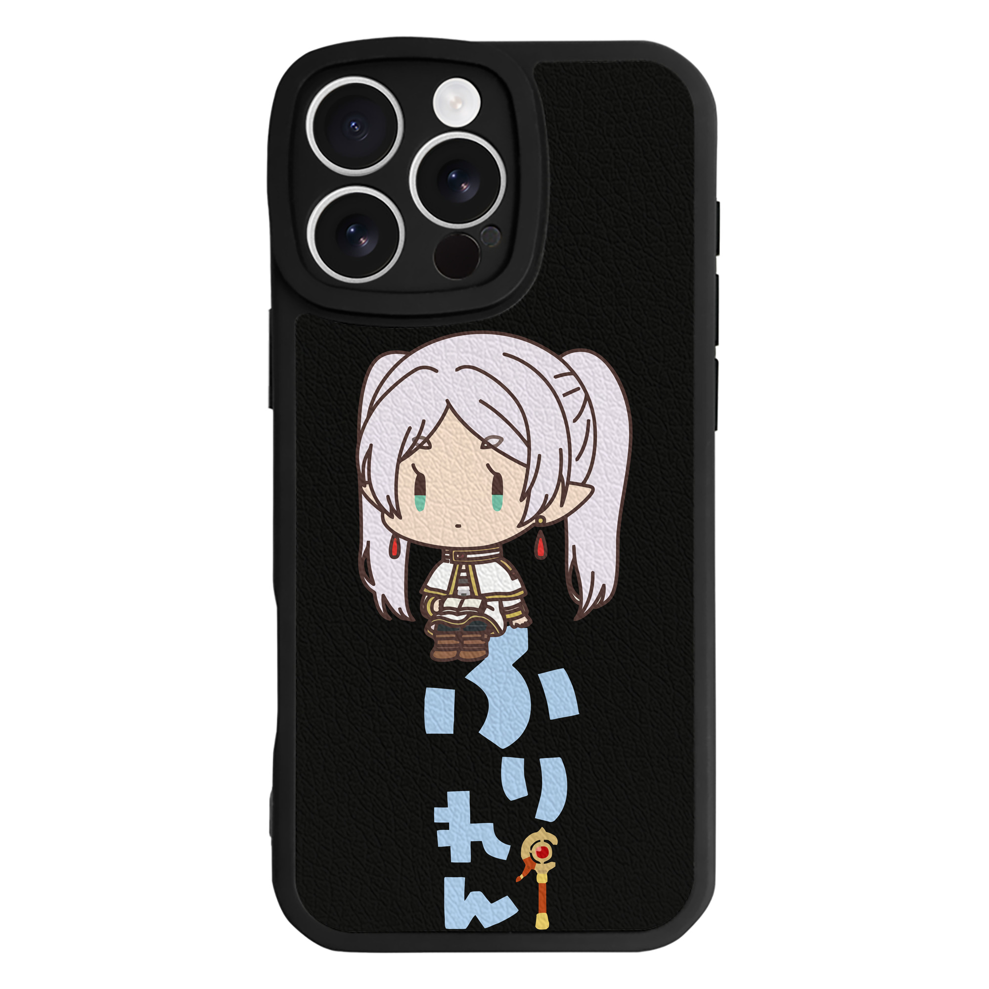 （画像用） 葬送のフリーレン Frieren 【iPhone 16シリーズ対応】シリコンスマホケース（レザー調） 材質：シリコン
